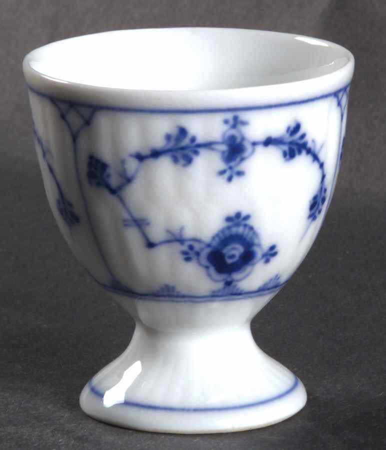 Blue Fluted Plain (No Trim) Single Egg Cup by Royal Copenhagen-1