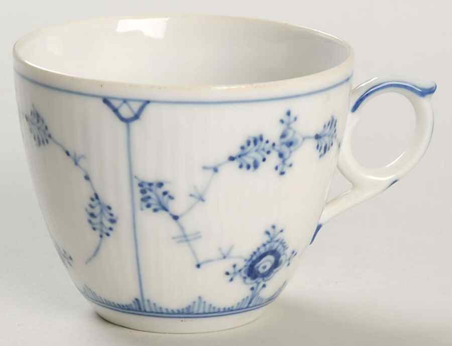 Blue Fluted Plain (No Trim) Flat Cup by Royal Copenhagen-1