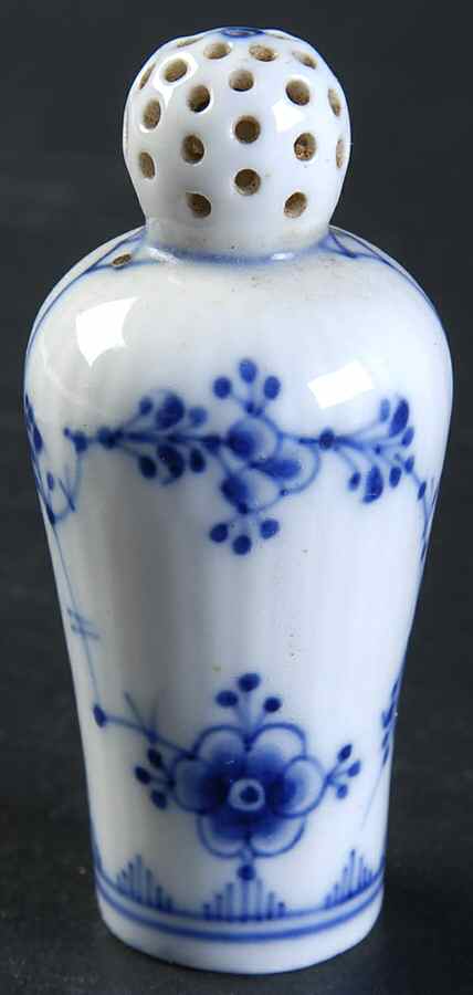 Blue Fluted Plain (No Trim) Individual Salt Shaker by Royal Copenhagen-1