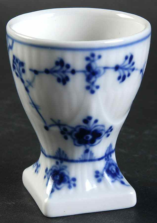 Blue Fluted Plain (No Trim) Single Egg Cup by Royal Copenhagen-1