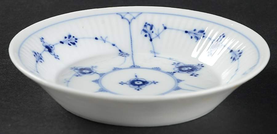Blue Fluted Plain (No Trim) Fruit/Dessert (Sauce) Bowl by Royal Copenhagen-1