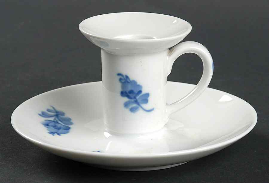 Blue Flowers Plain Candleholder by Royal Copenhagen-1