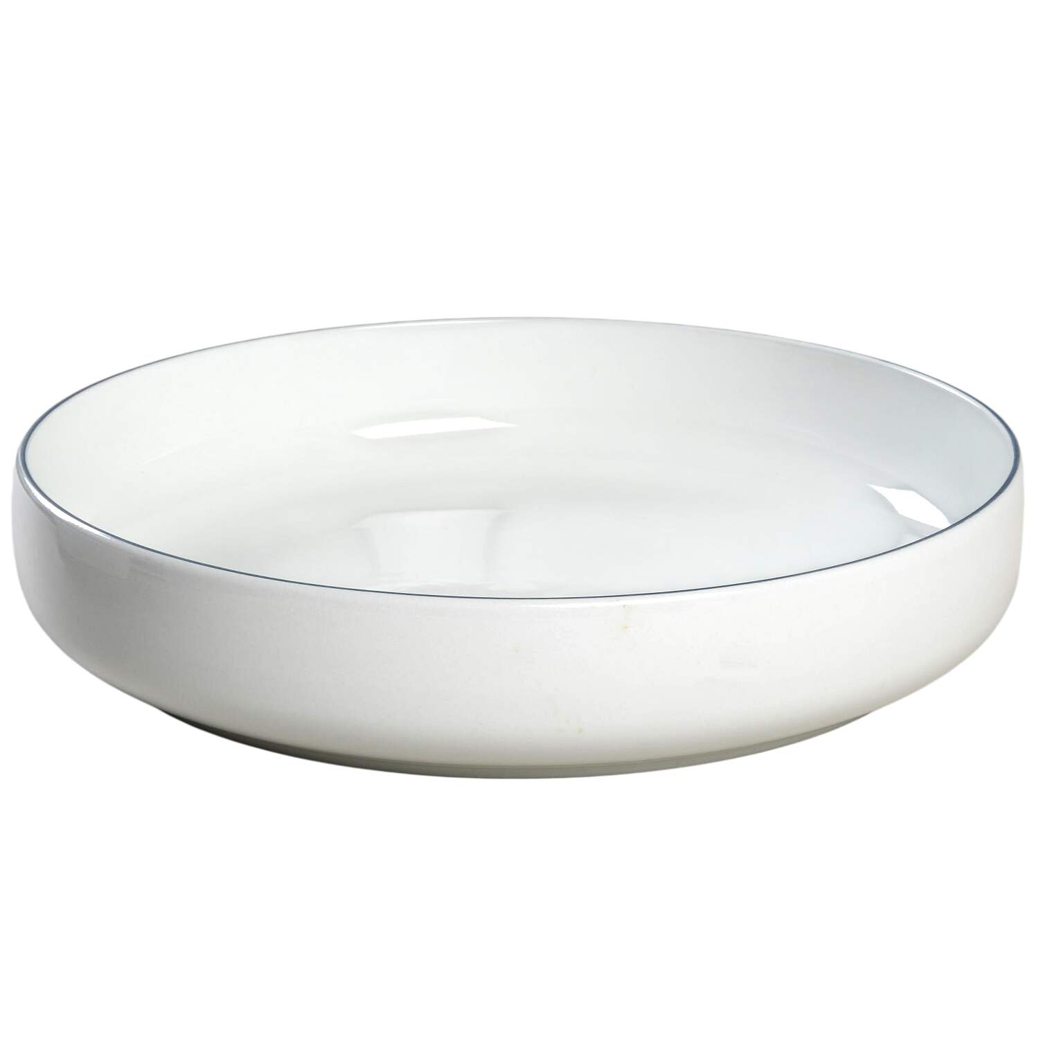Blue Line Deep Round Platter by Royal Copenhagen-1