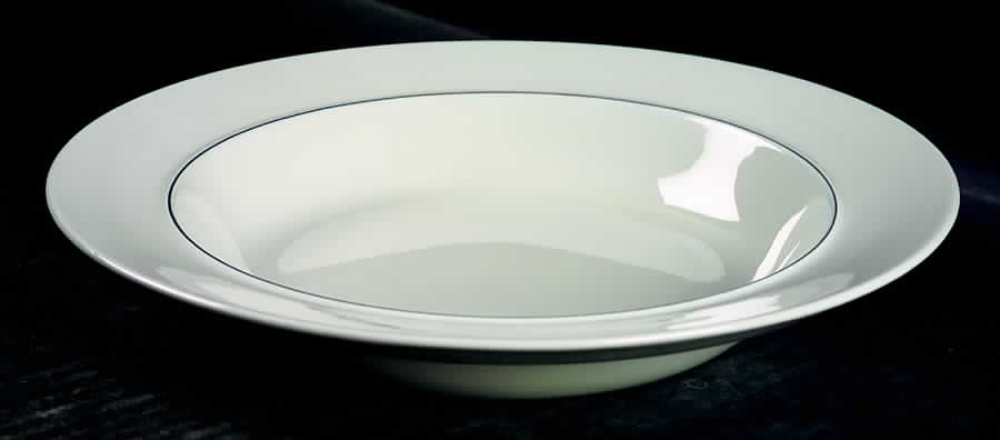 Blue Line Rim Soup Bowl by Royal Copenhagen-1