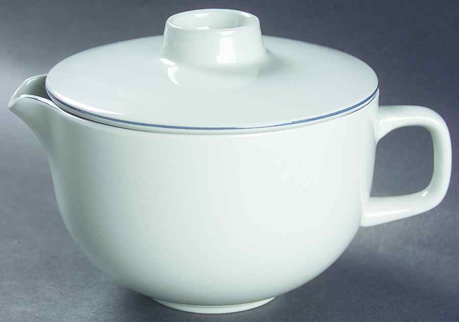 Blue Line Sauce Boat & Lid by Royal Copenhagen-1