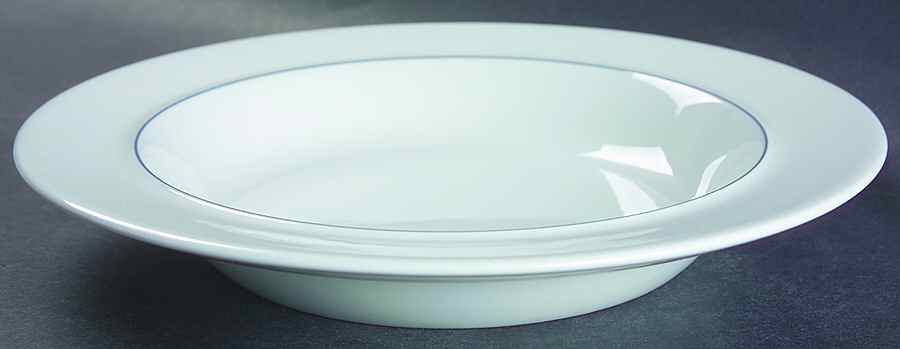 Blue Line Rim Soup Bowl by Royal Copenhagen-1