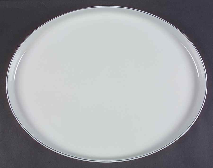 Blue Line 15" Oval Serving Platter by Royal Copenhagen-1