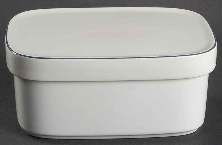 Blue Line Square Covered Butter by Royal Copenhagen-1