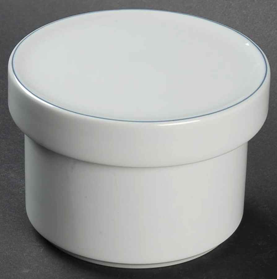 Blue Line Sugar Bowl & Lid by Royal Copenhagen-1