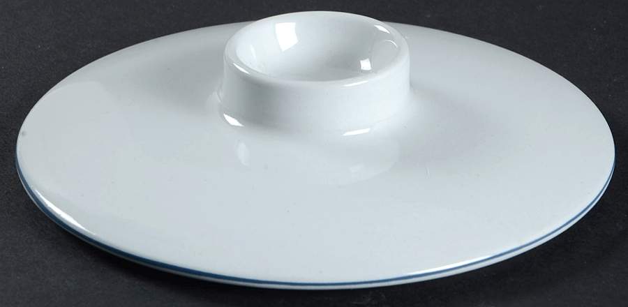 Blue Line Lid for Cream Soup Bowl by Royal Copenhagen-1