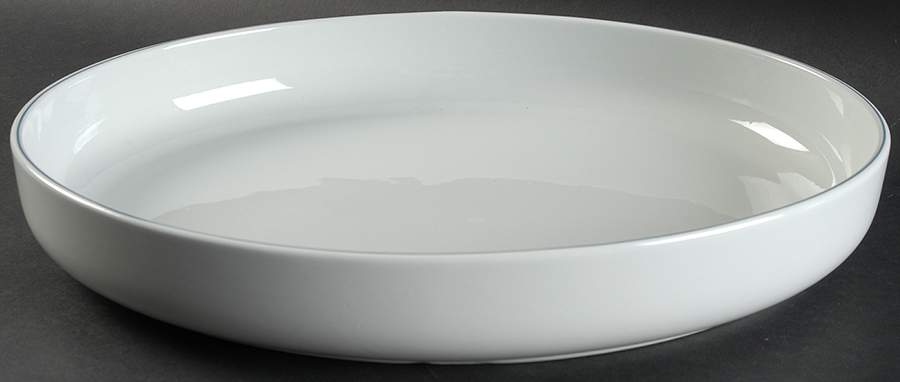 Blue Line 13" Oval Serving Platter by Royal Copenhagen-1