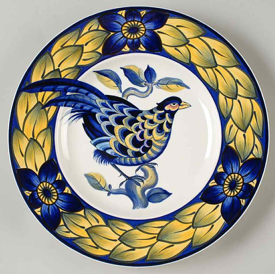 Blue Pheasant Large Dinner Plate by Royal Copenhagen-1
