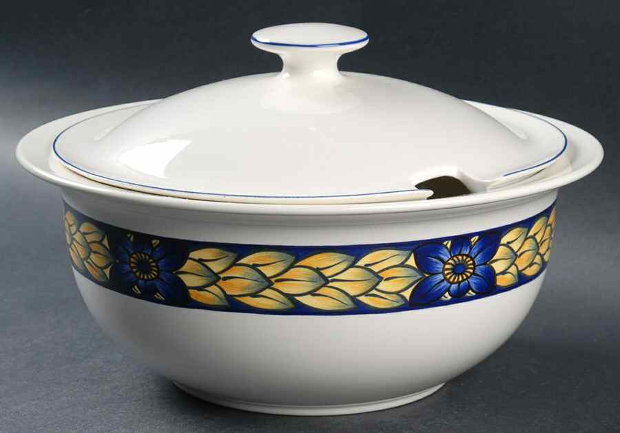 Blue Pheasant Round Covered Vegetable by Royal Copenhagen-1