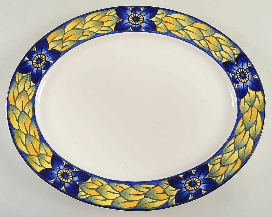 Blue Pheasant 20" Oval Serving Platter by Royal Copenhagen-1