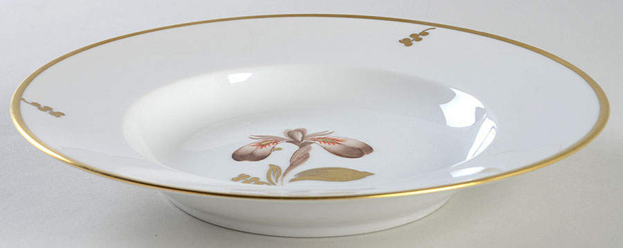 Brown Iris Rim Soup Bowl by Royal Copenhagen-1