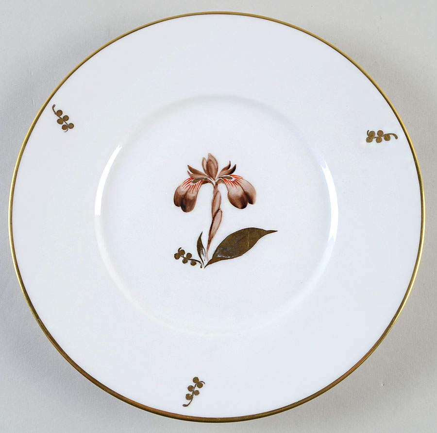 Brown Iris Luncheon Plate by Royal Copenhagen-1