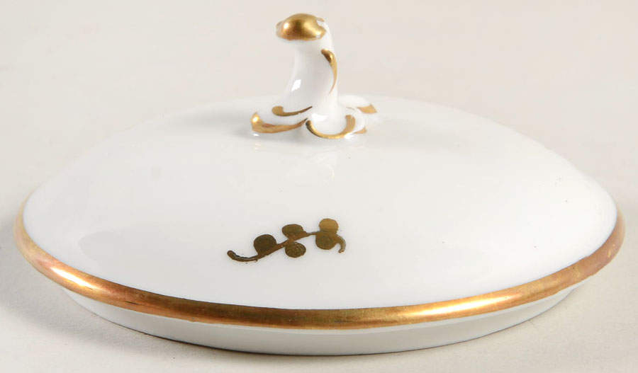 Brown Iris Lid for Sugar Bowl by Royal Copenhagen-1