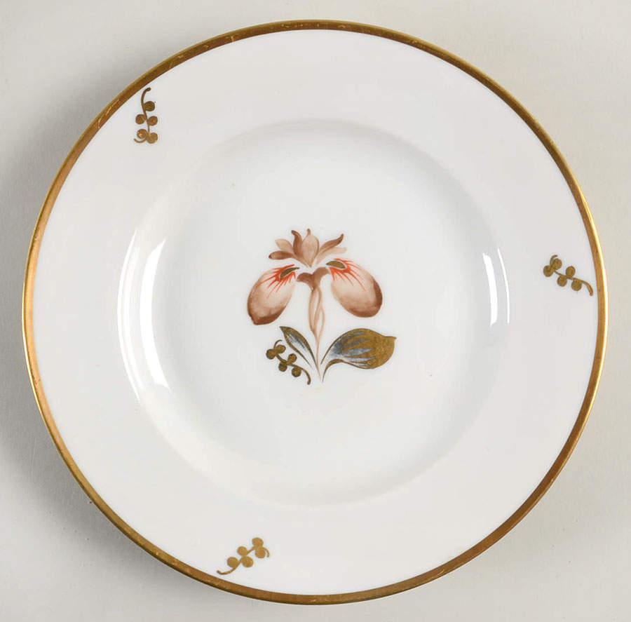 Brown Iris Dessert/Pie Plate by Royal Copenhagen-1