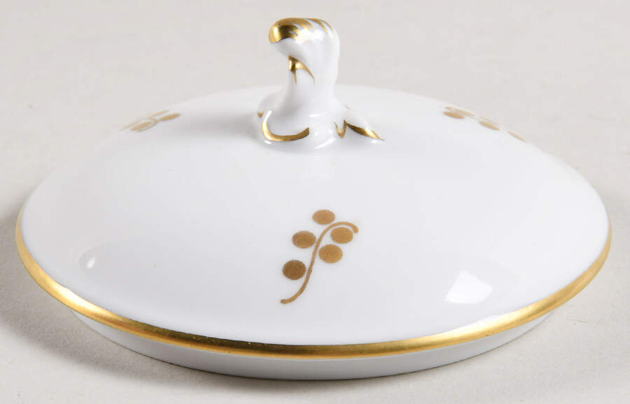 Brown Iris Lid for Mini Sugar Bowl by Royal Copenhagen-1