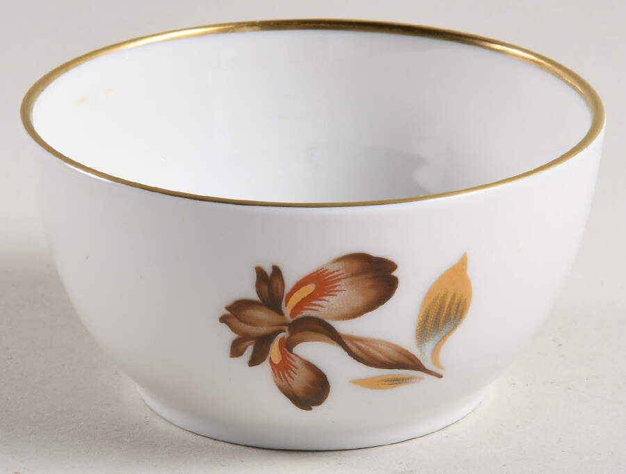 Brown Iris Mini Sugar Bowl No Lid by Royal Copenhagen-1