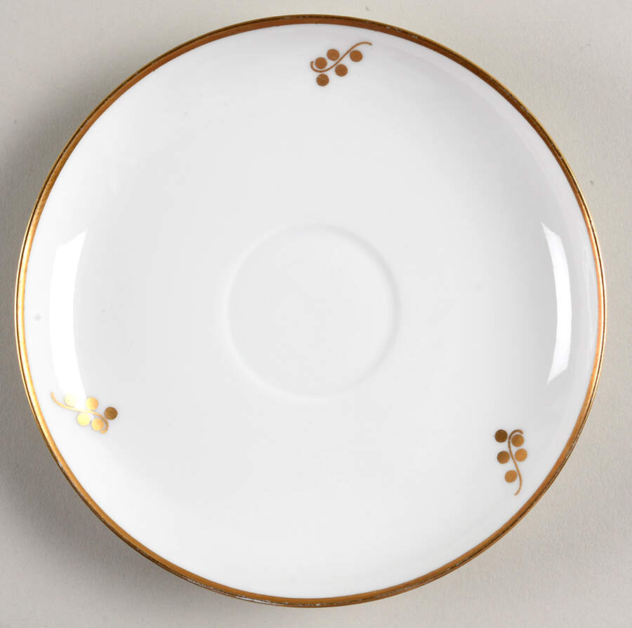 Brown Iris Saucer for Flat Cup by Royal Copenhagen-1