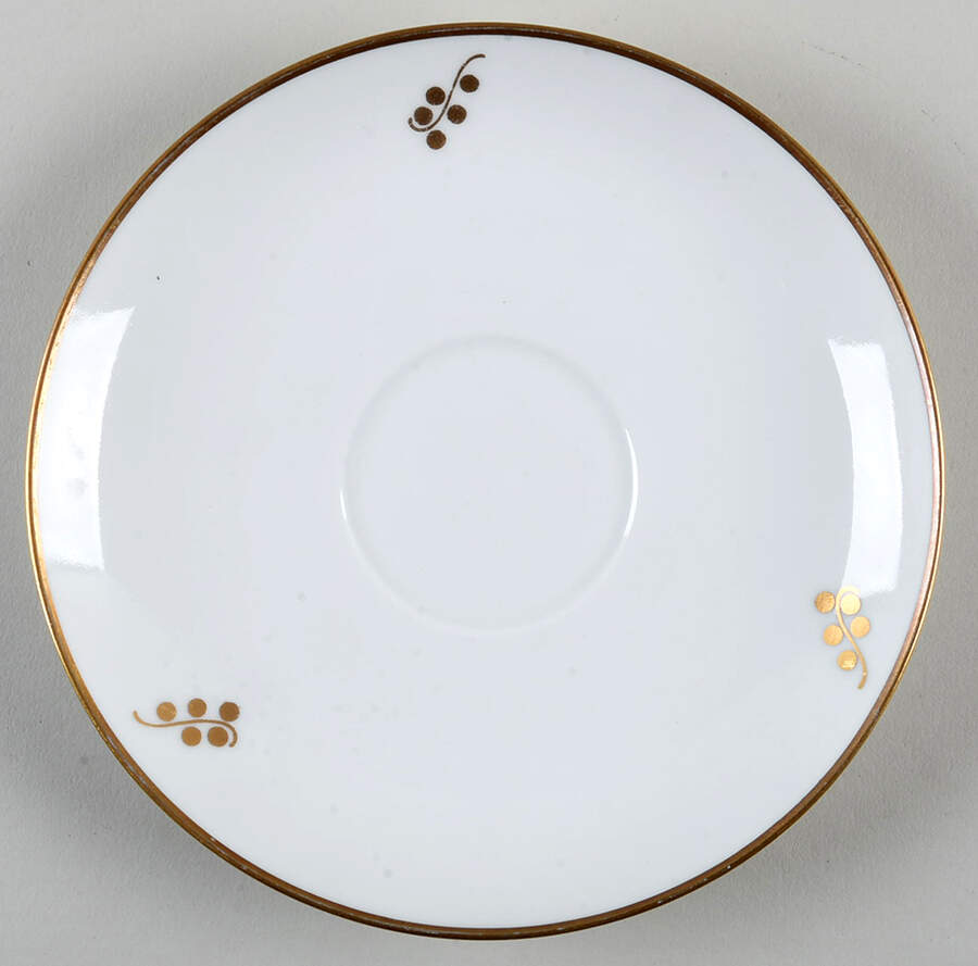 Brown Iris Saucer for Flat Cup by Royal Copenhagen-1