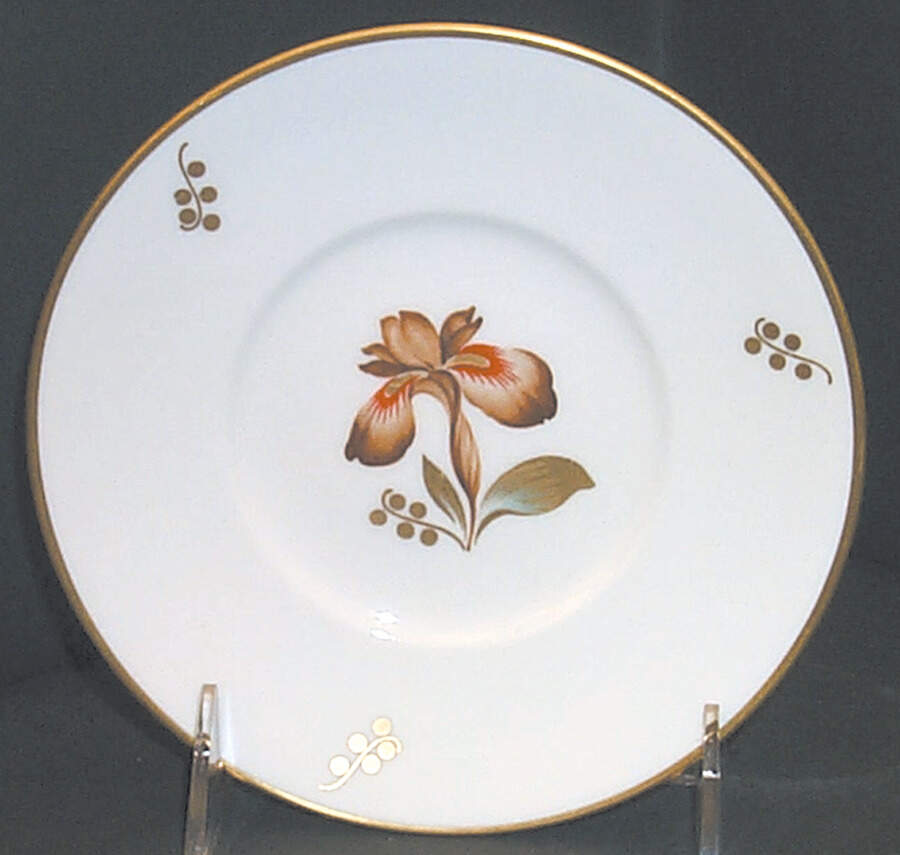 Brown Iris Bread & Butter Plate by Royal Copenhagen-1