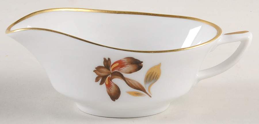 Brown Iris Individual Gravy Boat by Royal Copenhagen-1