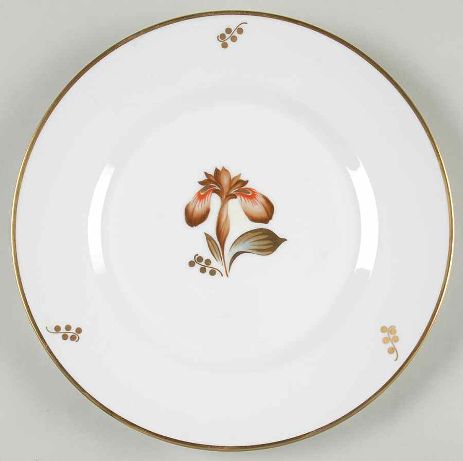 Brown Iris Luncheon Plate by Royal Copenhagen-1