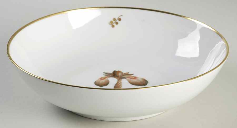 Brown Iris 8" Round Vegetable Bowl by Royal Copenhagen-1