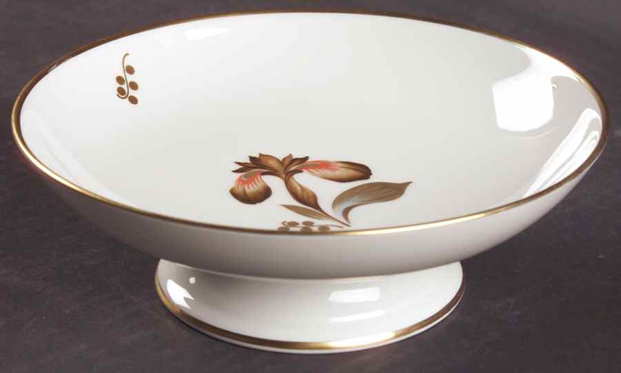 Brown Iris Round Compote (Height X Width) by Royal Copenhagen-1