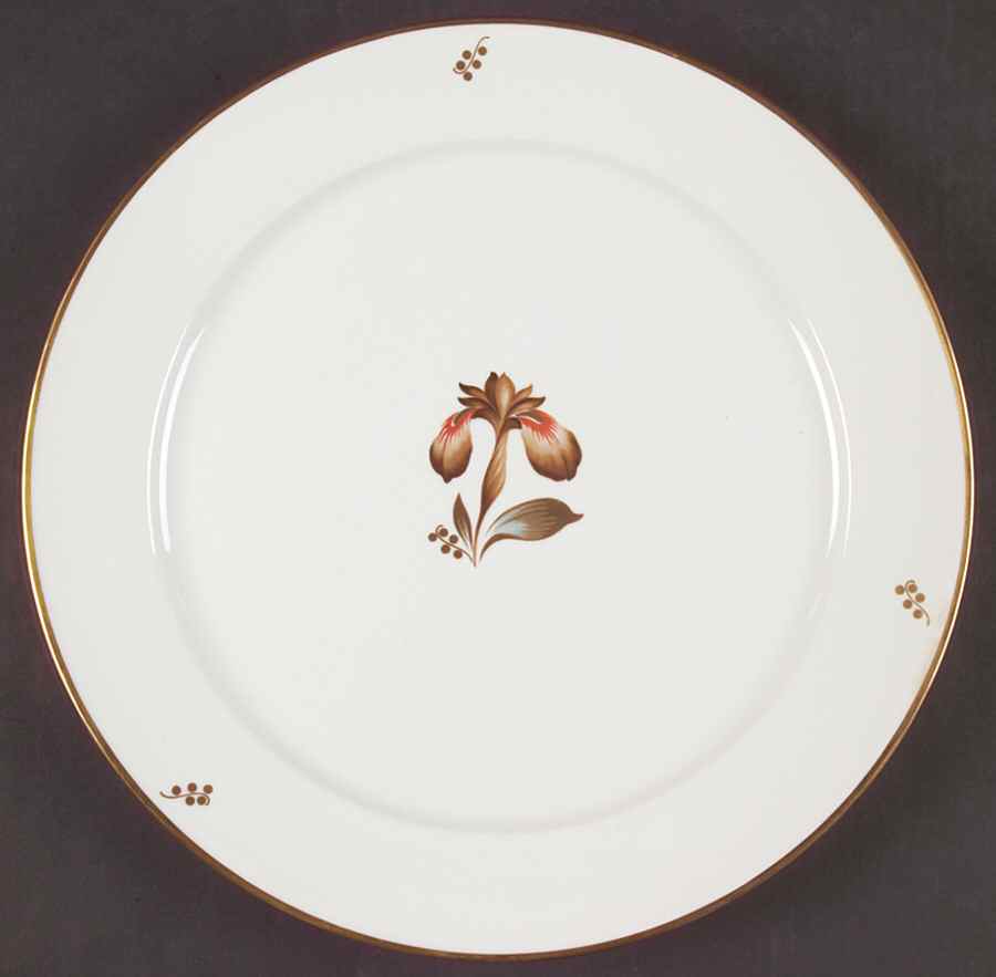 Brown Iris 13" Chop Plate (Round Platter) by Royal Copenhagen-1