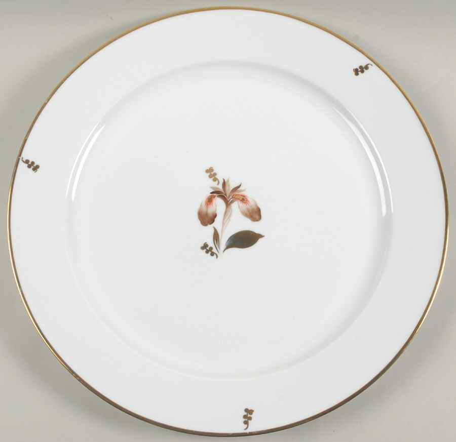 Brown Iris 14" Chop Plate (Round Platter) by Royal Copenhagen-1