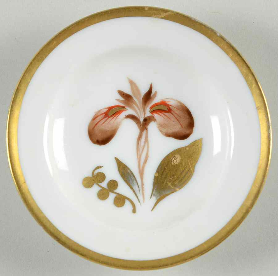 Brown Iris Butter Pat by Royal Copenhagen-1