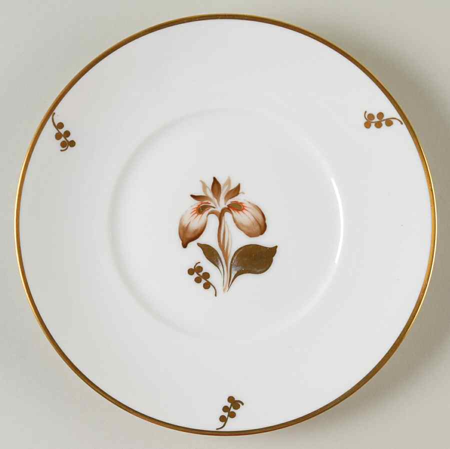 Brown Iris Salad Plate by Royal Copenhagen-1