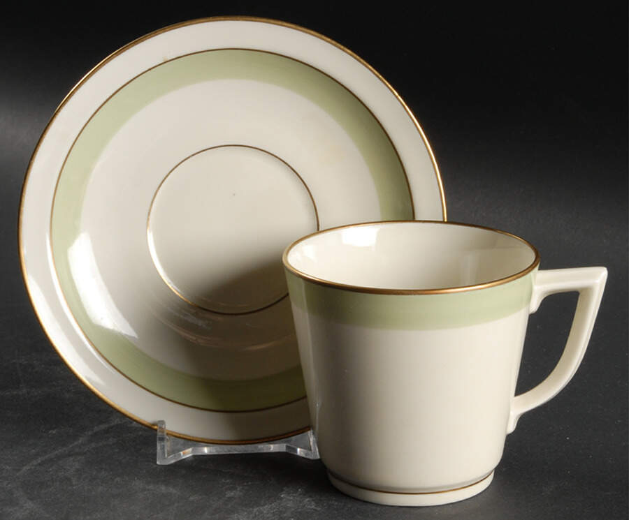 Broager Flat Cup & Saucer Set by Royal Copenhagen-1