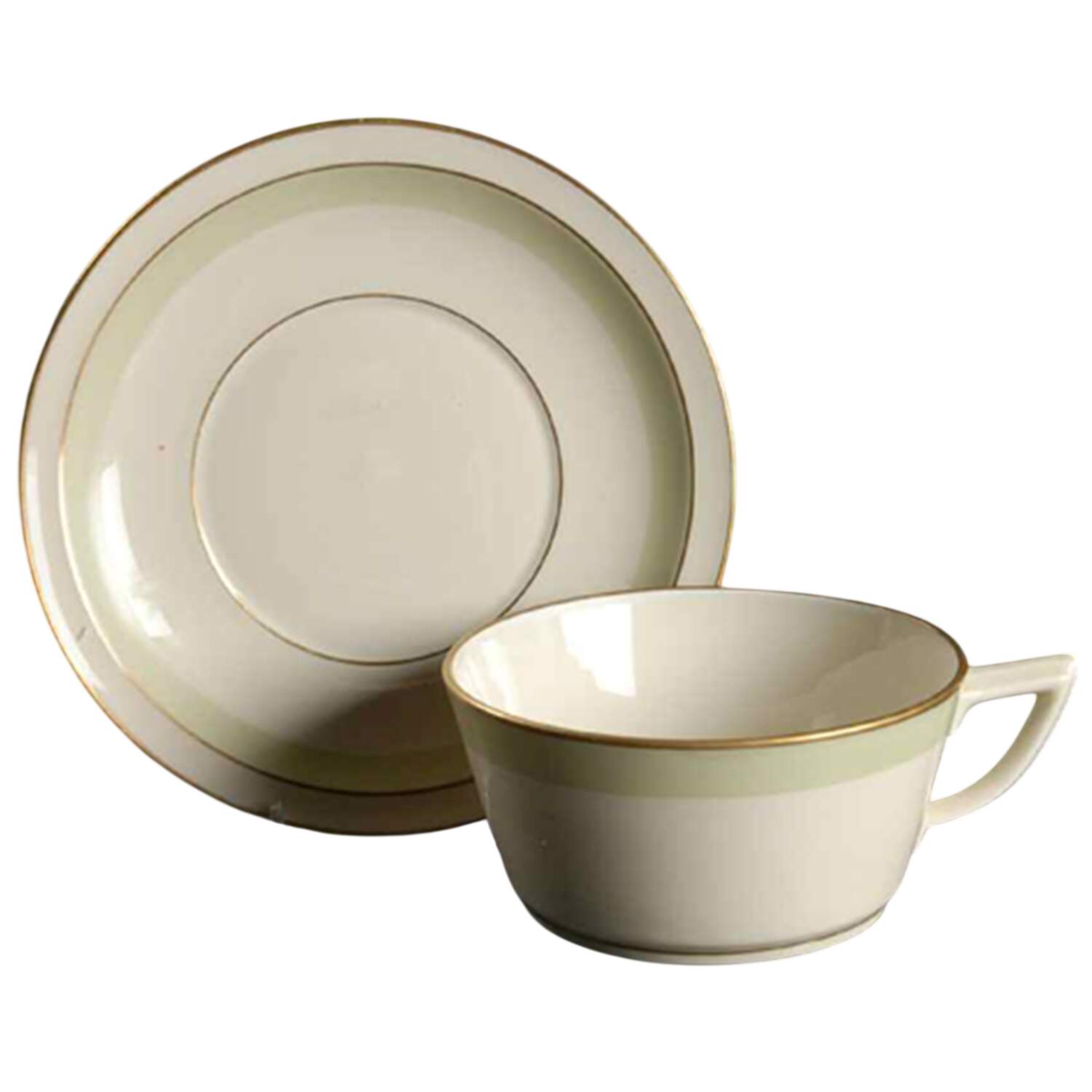 Broager Flat Cup & Saucer Set by Royal Copenhagen-1