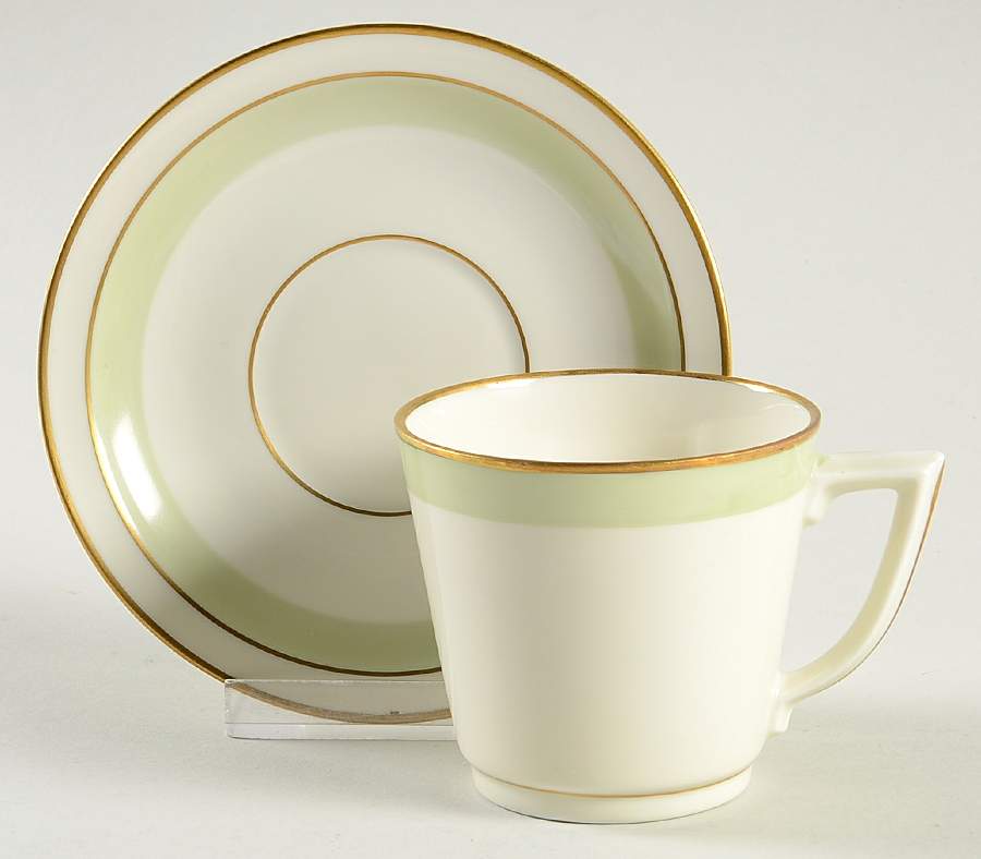Broager Flat Cup & Saucer Set by Royal Copenhagen-1