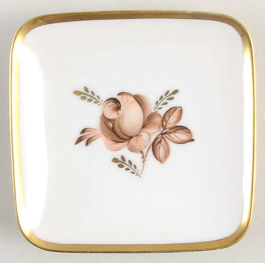 Brown Rose 4" Ashtray by Royal Copenhagen-1
