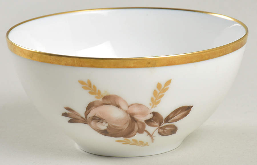 Brown Rose Mini Open Sugar Bowl by Royal Copenhagen-1