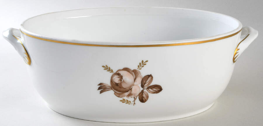 Brown Rose Tureen No Lid by Royal Copenhagen-1