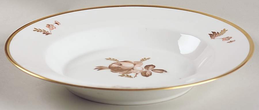 Brown Rose Rim Soup Bowl by Royal Copenhagen-1