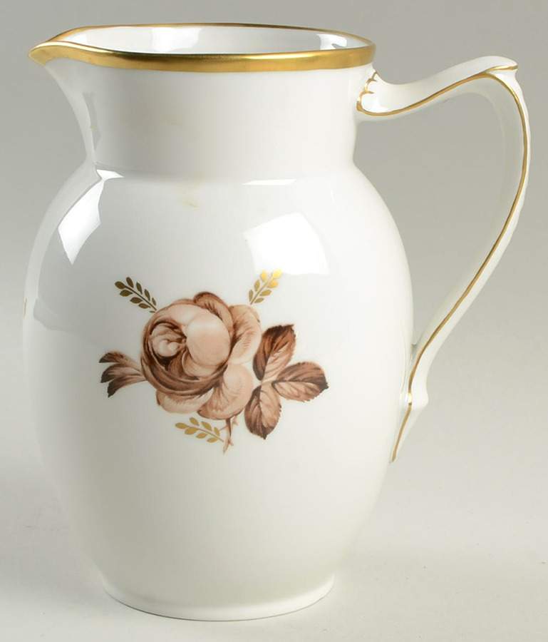 Brown Rose Pitcher by Royal Copenhagen-1