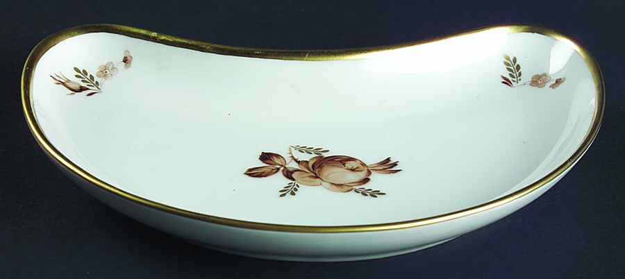 Brown Rose Crescent Salad Plate by Royal Copenhagen-1