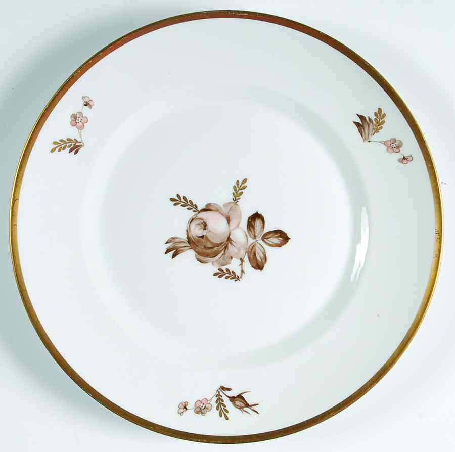 Brown Rose Luncheon Plate by Royal Copenhagen-1