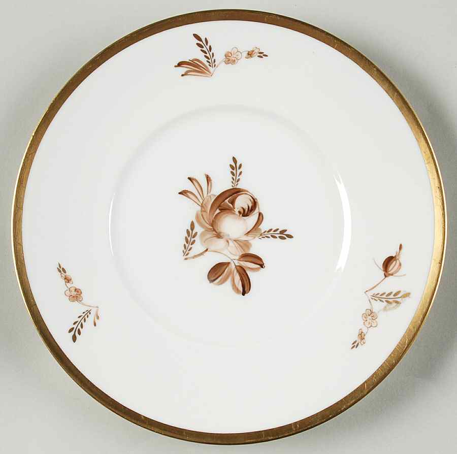 Brown Rose Salad Plate by Royal Copenhagen-1