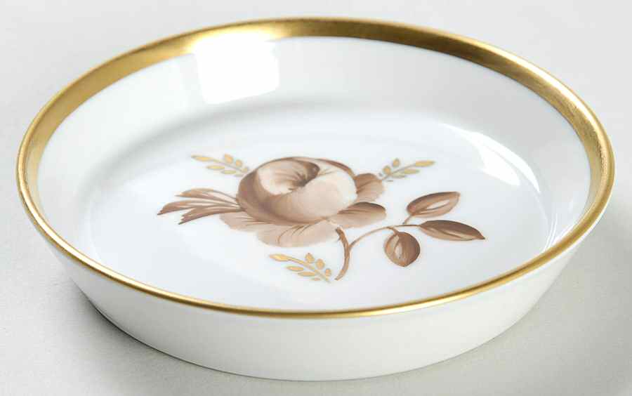 Brown Rose 3" Ashtray by Royal Copenhagen-1