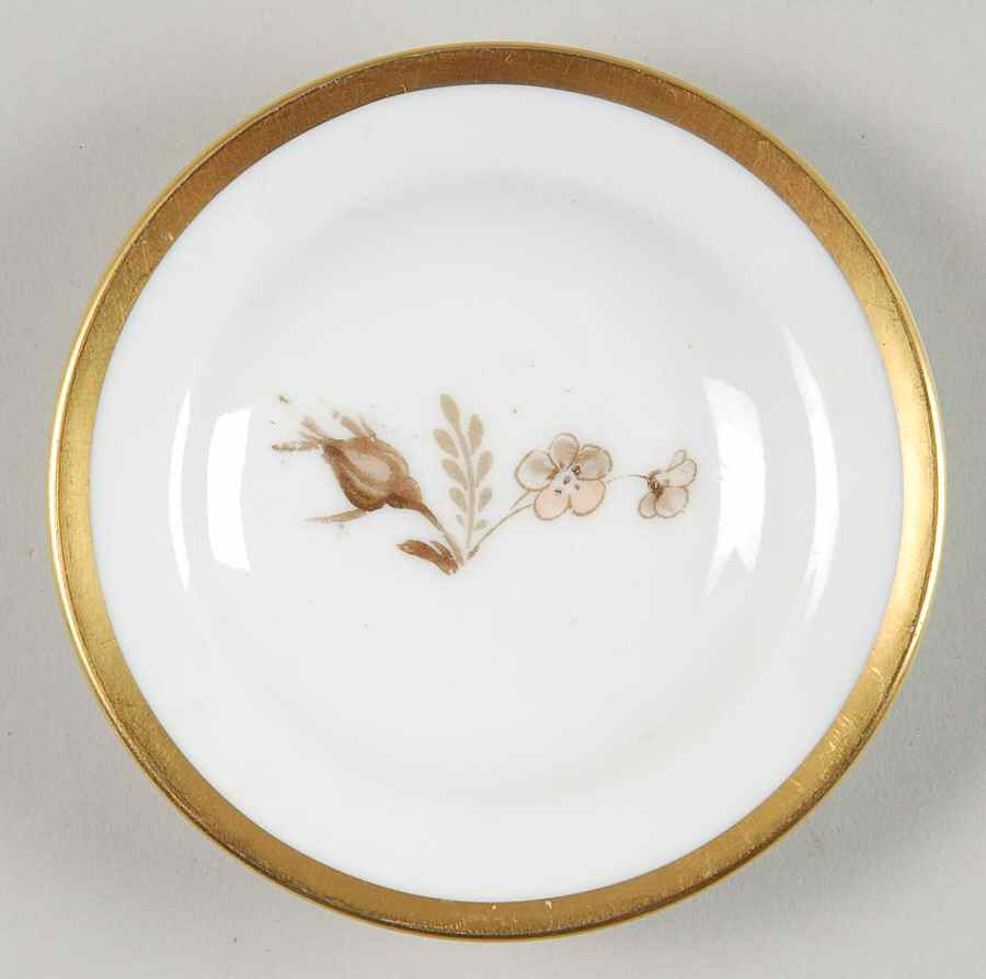 Brown Rose Butter Pat by Royal Copenhagen-1