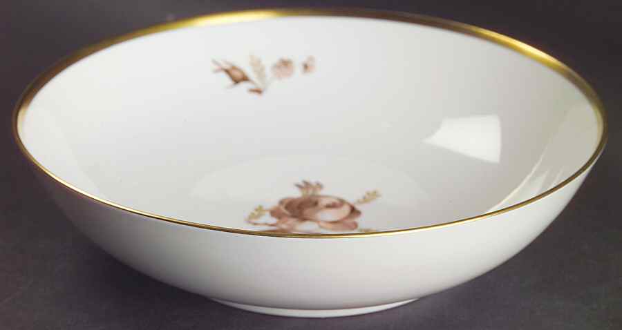 Brown Rose 8" Round Vegetable Bowl by Royal Copenhagen-1