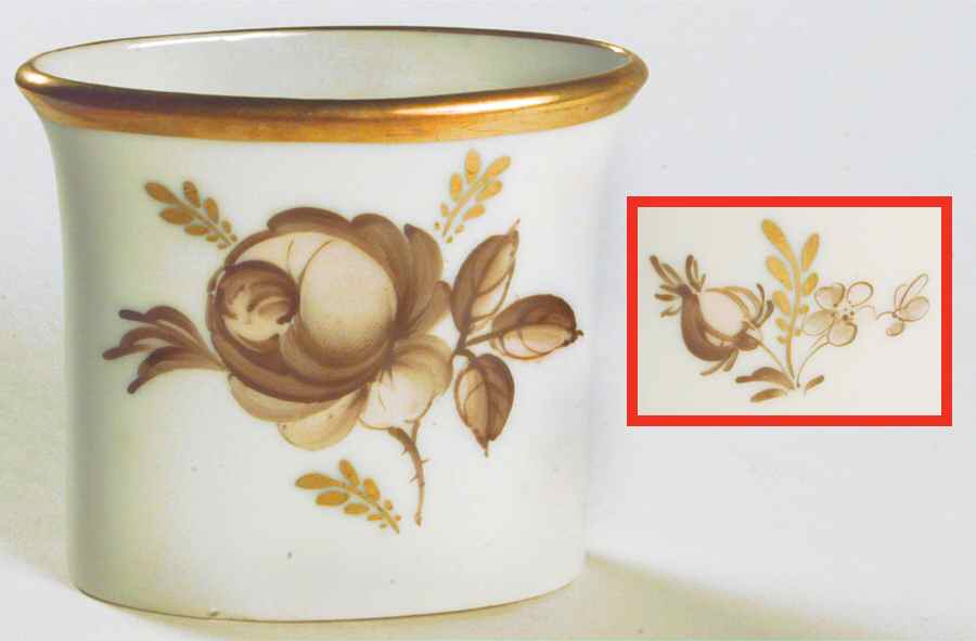 Brown Rose Cigarette Holder by Royal Copenhagen-1